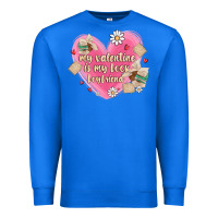 True Royal my valentine is my look boyfriend Premium Sweatshirt - MaliasSmallBusiness