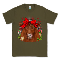 Army Green christmas red angus Classic Tee - JahusDesignShop