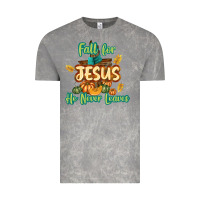 Cloud Rock Fall for Jesus He Never Leaves Vintage Tee - texasbilliewilder