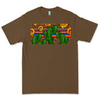 Cacao sunflowers and cactus license plate Premium Tee - Artiststas