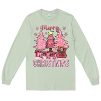 Matcha pink merry christmas bbs Long Sleeve Tee - BundleAndBundleShop