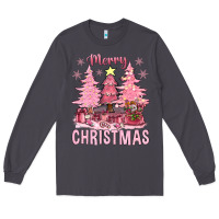 Smoke pink merry christmas bbs Long Sleeve Tee - BundleAndBundleShop