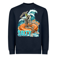 Navy stay salty Heavyweight Sweatshirt - texasbilliewilder