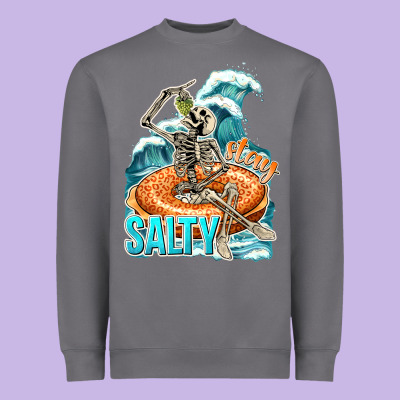 Stay Salty Heavyweight Sweatshirt Designed By Texasbilliewilder