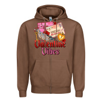 Chestnut valentine vibes Zipper Hoodie - AdoDesignShop