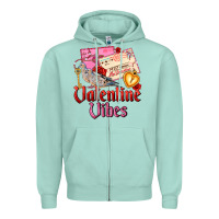 Seafoam valentine vibes Zipper Hoodie - AdoDesignShop