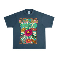 Midnight Navy keep calm dream on Urban Heavy Tee - CowhideDigitalArt