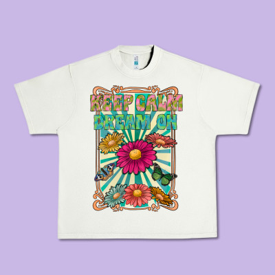 Keep Calm Dream On Urban Heavy Tee Designed By Cowhidedigitalart