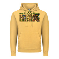 Vintage Mustard my daddy is my hero army western Vintage Hoodie - texasbilliewilder