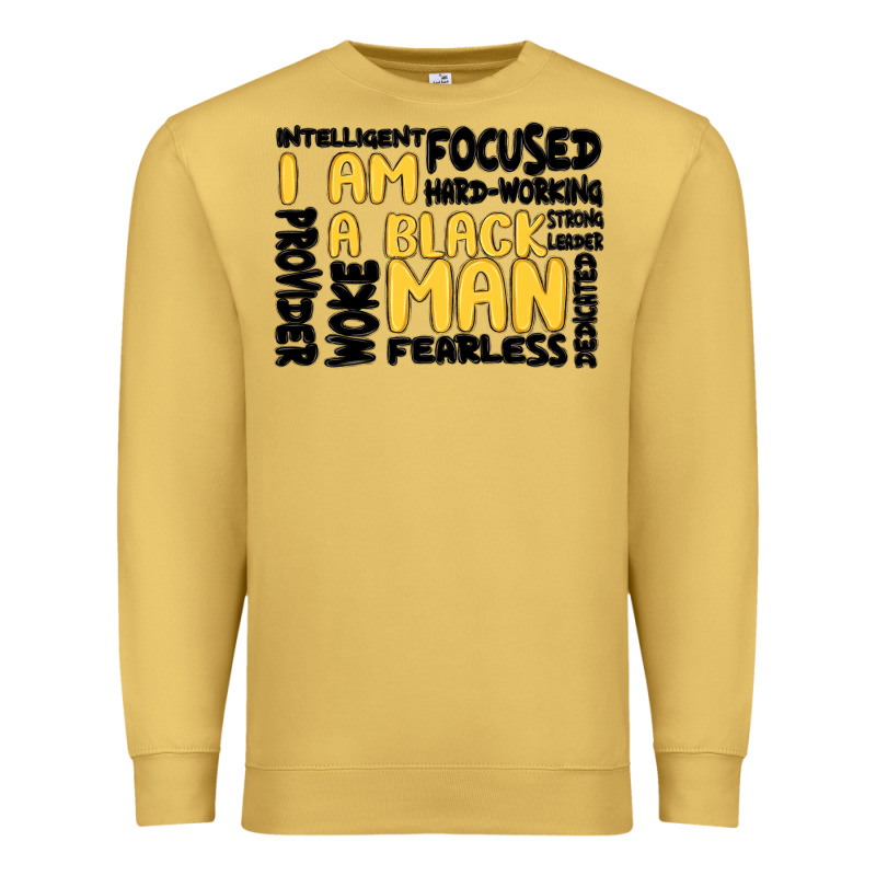 I Am A Black Man Premium Sweatshirt by MaliasSmallBusiness | Teevron