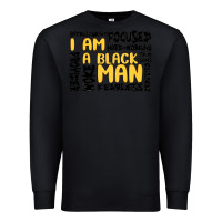 Black i am a black man Premium Sweatshirt - MaliasSmallBusiness
