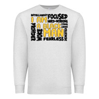 Oatmeal Heather i am a black man Premium Sweatshirt - MaliasSmallBusiness