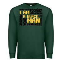 Sports Green i am a black man Premium Sweatshirt - MaliasSmallBusiness
