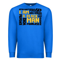 True Royal i am a black man Premium Sweatshirt - MaliasSmallBusiness
