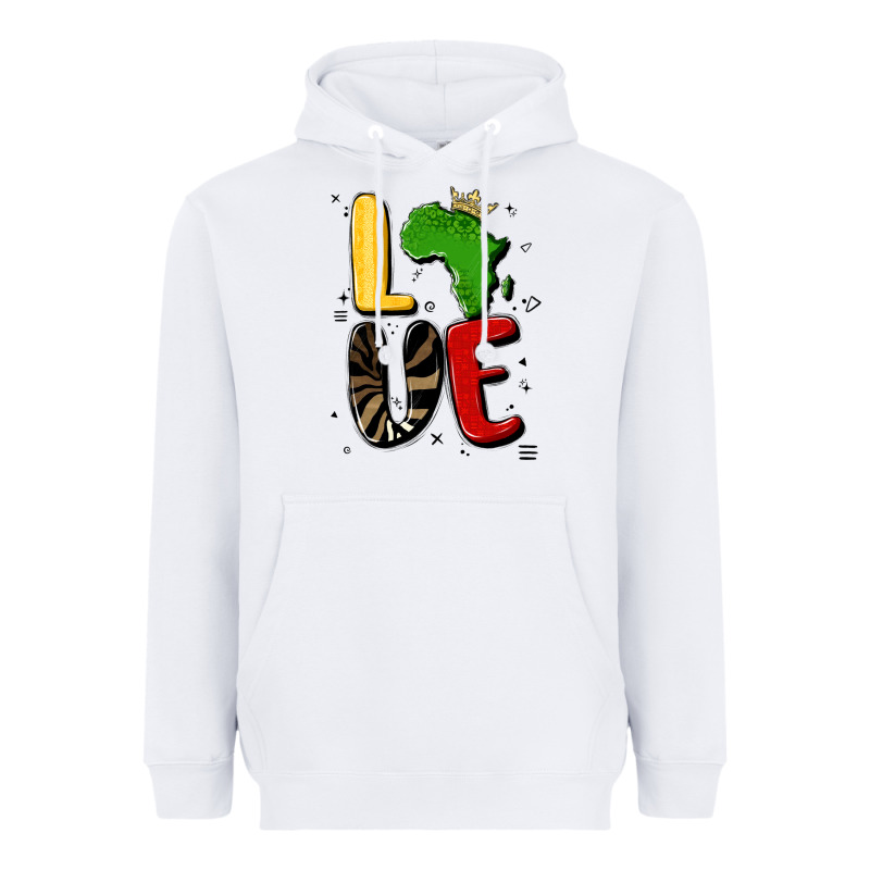 Africa Love Heavyweight Hoodie by MaliasSmallBusiness | Teevron
