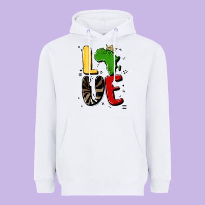 Africa Love Heavyweight Hoodie Designed By Maliassmallbusiness