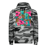 Slate Camo Hairdresser Hair Color Mixing Bowl And Dye Brush With Flowers And Leop Premium Hoodie - BundleAndBundleShop