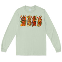Matcha thanksgiving coffee cups with gnomes bbs Long Sleeve Tee - BundleAndBundleShop