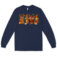 Navy thanksgiving coffee cups with gnomes bbs Long Sleeve Tee - BundleAndBundleShop
