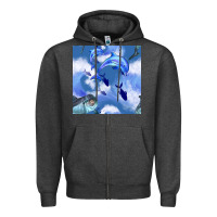 Charcoal Heather dolphins Zipper Hoodie - BundleAndBundleShop