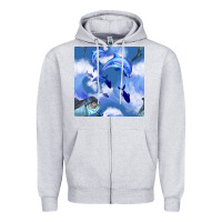 Heather Grey dolphins Zipper Hoodie - BundleAndBundleShop