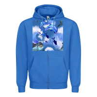True Royal dolphins Zipper Hoodie - BundleAndBundleShop