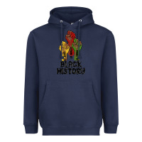 Navy black history malia Heavyweight Hoodie - MaliasSmallBusiness