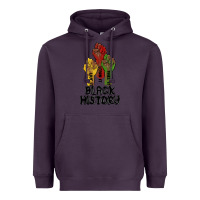 Plum black history malia Heavyweight Hoodie - MaliasSmallBusiness