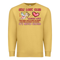 Antique Gold self love club Premium Sweatshirt - MaliasSmallBusiness