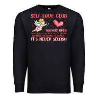 Black self love club Premium Sweatshirt - MaliasSmallBusiness
