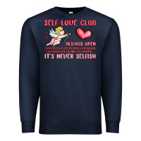 Navy self love club Premium Sweatshirt - MaliasSmallBusiness