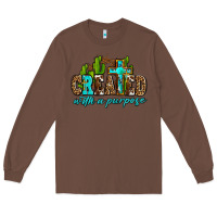 Chestnut created with a purpose Long Sleeve Tee - AdoDesignShop