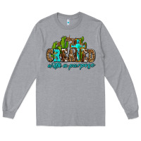 Heather Grey created with a purpose Long Sleeve Tee - AdoDesignShop
