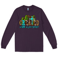 Plum created with a purpose Long Sleeve Tee - AdoDesignShop