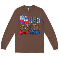 Chestnut red whıte loaded tea Long Sleeve Tee - AdoDesignShop