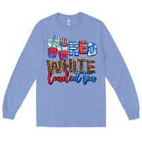 Colony Blue red whıte loaded tea Long Sleeve Tee - AdoDesignShop