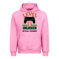 Fuchsia Pink Level 13 Unlocked Official Teenager 13th Birthday Urban Hoodie - Bettercallsaul