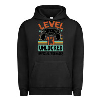 Pigment Black Level 13 Unlocked Official Teenager 13th Birthday Urban Hoodie - Bettercallsaul