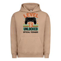 Pigment Burro Level 13 Unlocked Official Teenager 13th Birthday Urban Hoodie - Bettercallsaul
