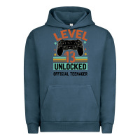 Pigment Midnight Navy Level 13 Unlocked Official Teenager 13th Birthday Urban Hoodie - Bettercallsaul