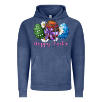 Vintage Denim easter western eggs happy easter Vintage Hoodie - RanaPortraitStore