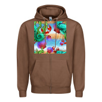 Chestnut seahorse and beach Zipper Hoodie - BundleAndBundleShop