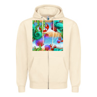 Sandshell seahorse and beach Zipper Hoodie - BundleAndBundleShop