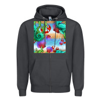 Smoke seahorse and beach Zipper Hoodie - BundleAndBundleShop