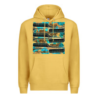 Antique Gold Hairdresser Parting Comb With Leopard And Glitter Seamless Pattern Bbs Premium Hoodie - BundleAndBundleShop