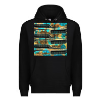 Black Hairdresser Parting Comb With Leopard And Glitter Seamless Pattern Bbs Premium Hoodie - BundleAndBundleShop