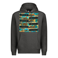 Charcoal Heather Hairdresser Parting Comb With Leopard And Glitter Seamless Pattern Bbs Premium Hoodie - BundleAndBundleShop