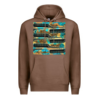 Chestnut Hairdresser Parting Comb With Leopard And Glitter Seamless Pattern Bbs Premium Hoodie - BundleAndBundleShop