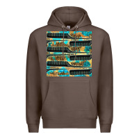 Coffee Hairdresser Parting Comb With Leopard And Glitter Seamless Pattern Bbs Premium Hoodie - BundleAndBundleShop
