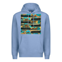 Colony Blue Hairdresser Parting Comb With Leopard And Glitter Seamless Pattern Bbs Premium Hoodie - BundleAndBundleShop